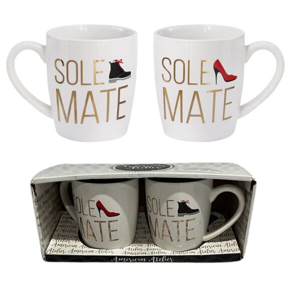 Fashionistas Fashion Lovers Shoe Collector Boxed Coffee Mug Cup Ceramic SET NEW - Picture 2 of 2